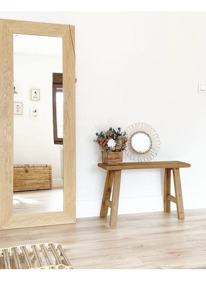 Art Wood Stand Mirrors Light Beige  3X170X70 Cm 