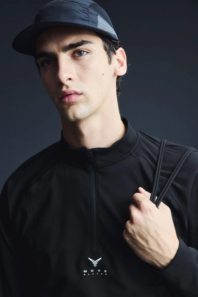 H&M Warming  Zip-top sports top with ThermoMove™