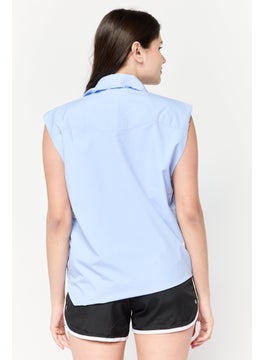 Adidas Women Sportswear Fit Sleeveless Training Vest, Lavender  - Image 4