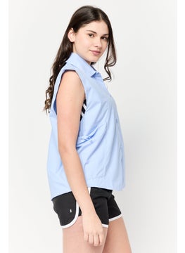 Adidas Women Sportswear Fit Sleeveless Training Vest, Lavender  - Image 3