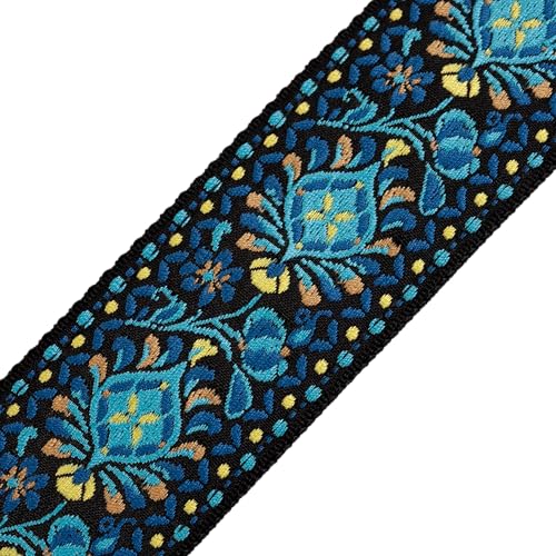 Levy's Leathers M8HT-04, 2" Jacquard Weave Hootenanny Style Guitar Strap - Image 4