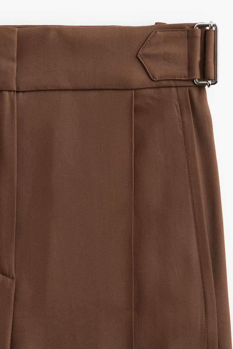 اتش اند ام بنطلون بقصّة مستقيمة من مزيج الصوف