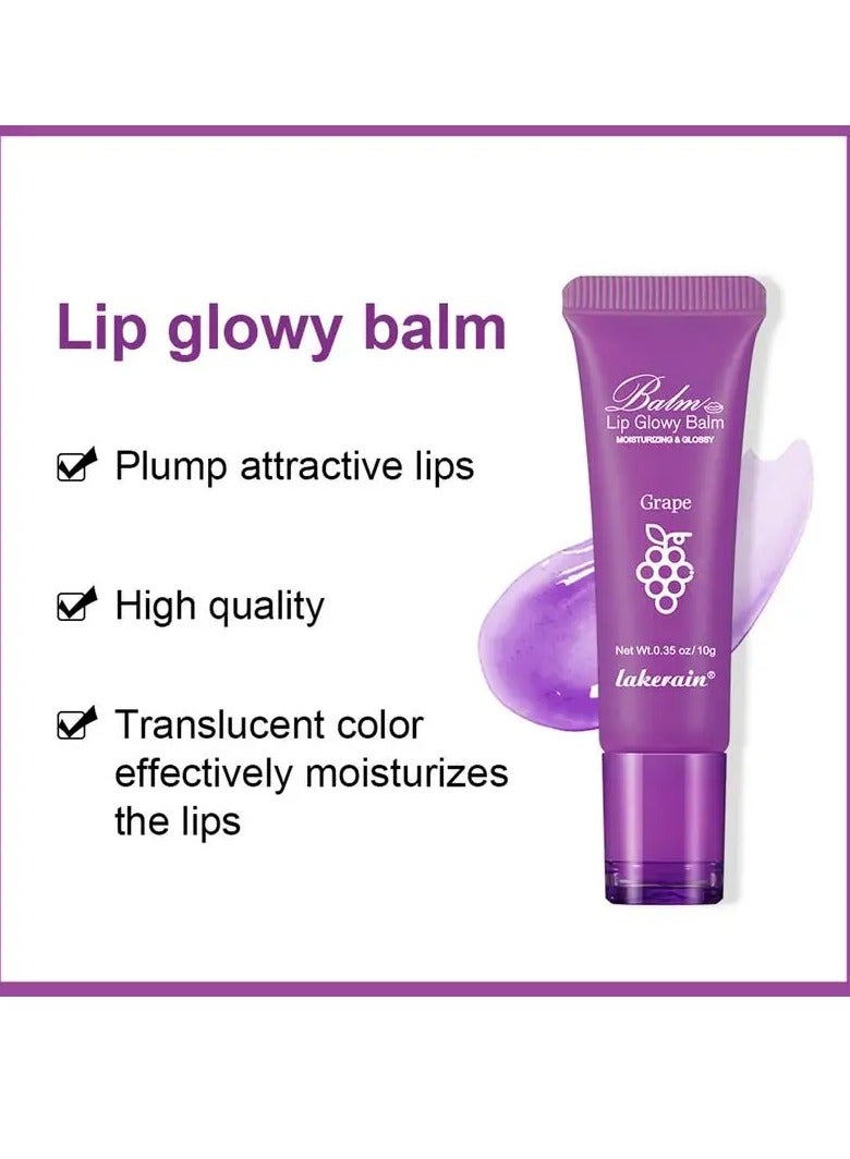 lakerain Lip Glowy Balm Shine Glossy Finish Lip Oil Moisturizing Lip Care Therapy Treatment Hydrating and Nourishing Repair Sleeping Lip Tint Oil Glossy Lip Plumper Gloss Lip Glow Plumping Oil 04 - Image 2