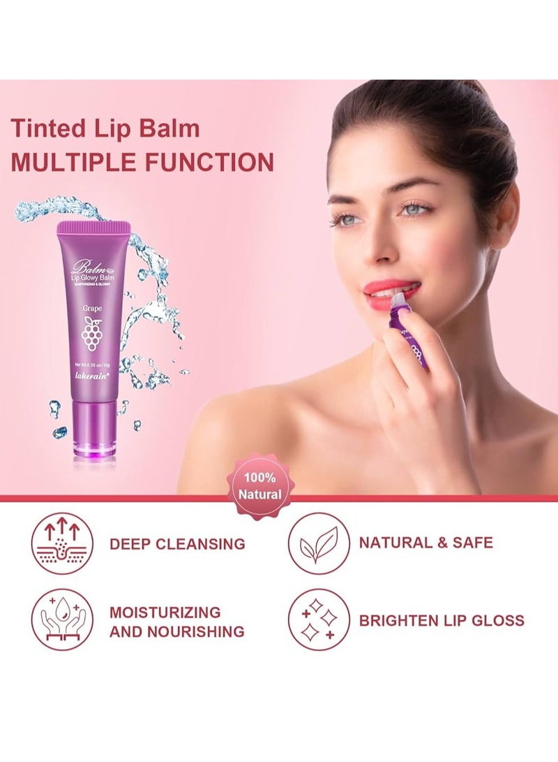 lakerain Lip Glowy Balm Shine Glossy Finish Lip Oil Moisturizing Lip Care Therapy Treatment Hydrating and Nourishing Repair Sleeping Lip Tint Oil Glossy Lip Plumper Gloss Lip Glow Plumping Oil 04 - Image 3
