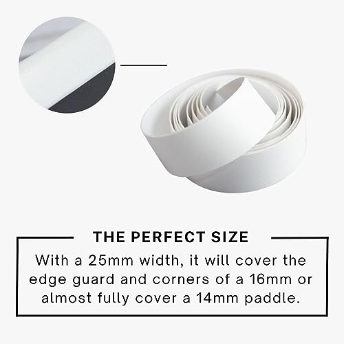 Pickleball Effect Pickleball Paddle Edge Guard Tape | Perfect Fit Pickle Ball Paddle Edge Protection Tape | No Wrinkling | White | Standard Width - Image 4