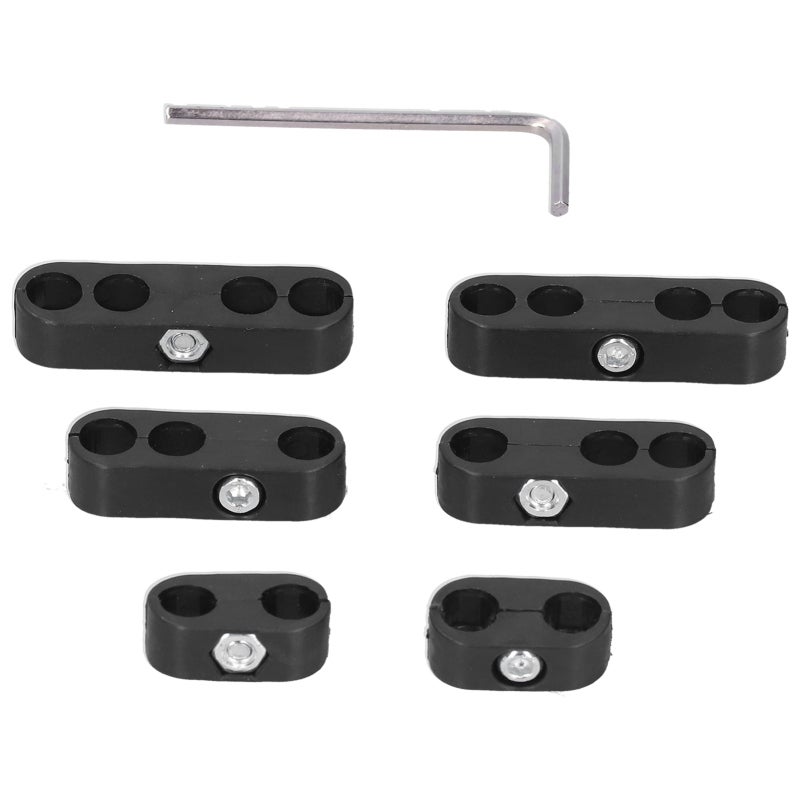 Spark Plug Wire Separators 7mm 8mm 2 3 4-Wire Kit - Sophisticated Craftsmanship for Ford Mopar Chevy - High Temperature Resistant Wire Loom for Competition Street Use - Image 1