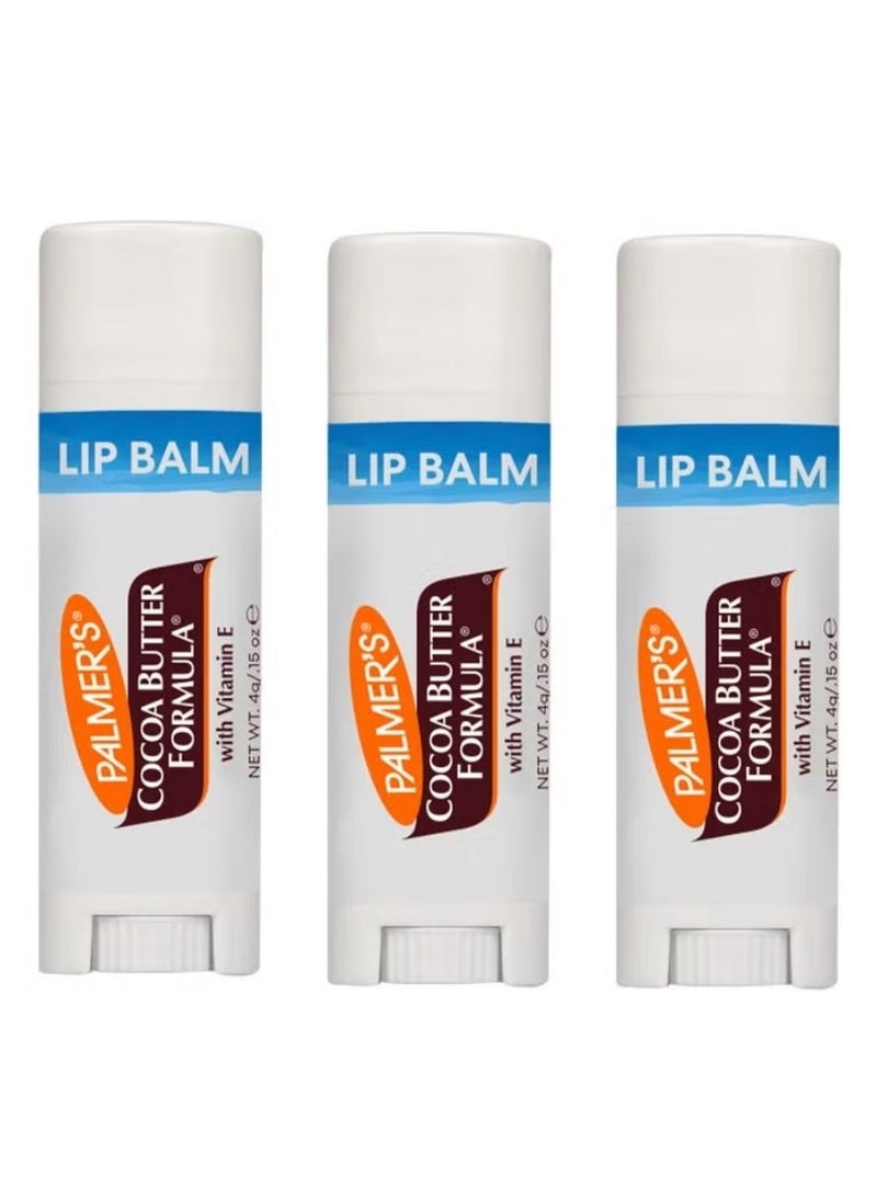 PALMER'S Cocoa Butter Formula Ultra Mosturizing Lip Balm SPF15 4 g 3PICE