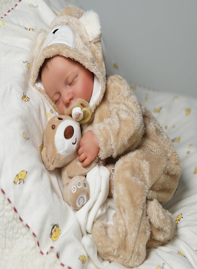 BABESIDE Lifelike Reborn Baby Dolls Boy - 17-Inch Baby Soft Body Realistic-Newborn Baby Doll Silicone Full Body Vinyl Real Life Baby Dolls with Toy Accessories - Image 4