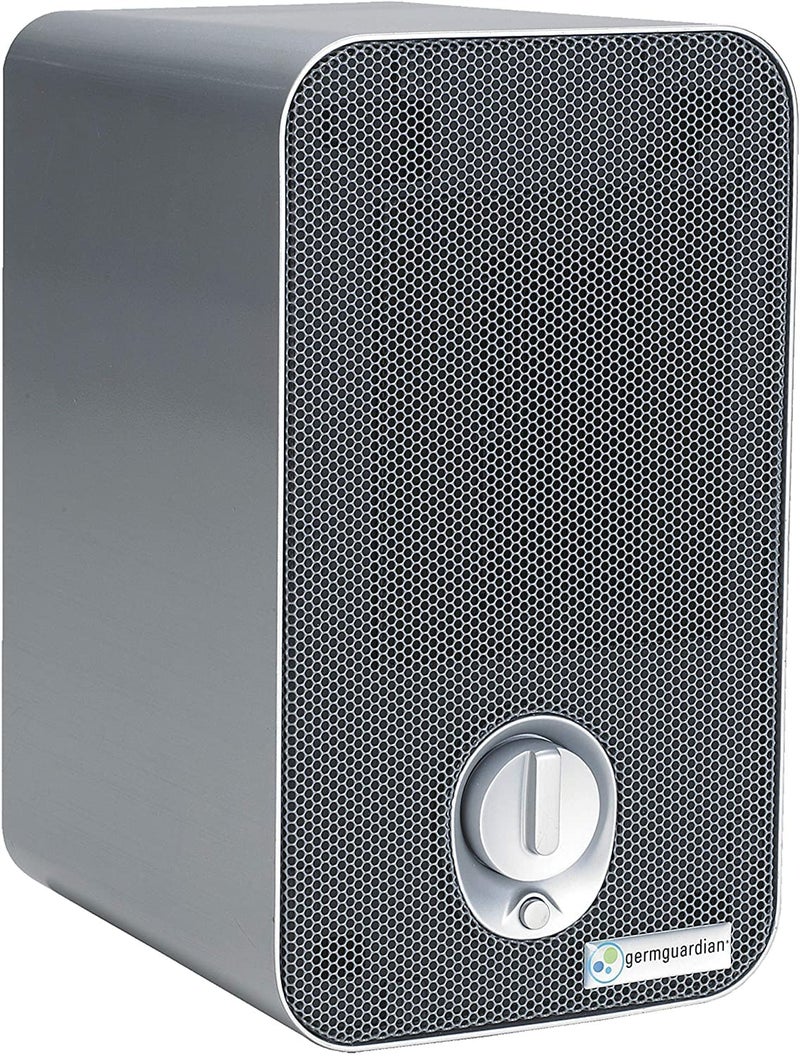 GermGuardian Air Purifier for Home with HEPA Filter, Removes 99.97% of Pollutants, Covers up to 375 Sq. Foot Room in 1 Hr, UV-C Light Helps Reduce Germs, Zero Ozone Verified, 11", Silver, AC4100CA - Image 1