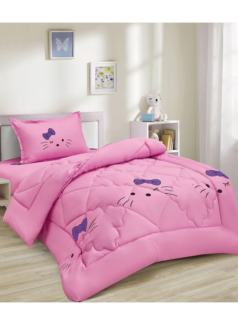 Ming Li 3-Piece kids Medium Filling Comforter set Reversible Bed Set Single Size 170x220 cm for Boys & Girls - Image 1