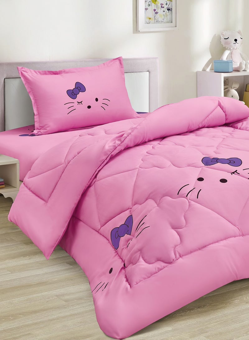 Ming Li 3-Piece kids Medium Filling Comforter set Reversible Bed Set Single Size 170x220 cm for Boys & Girls - Image 2