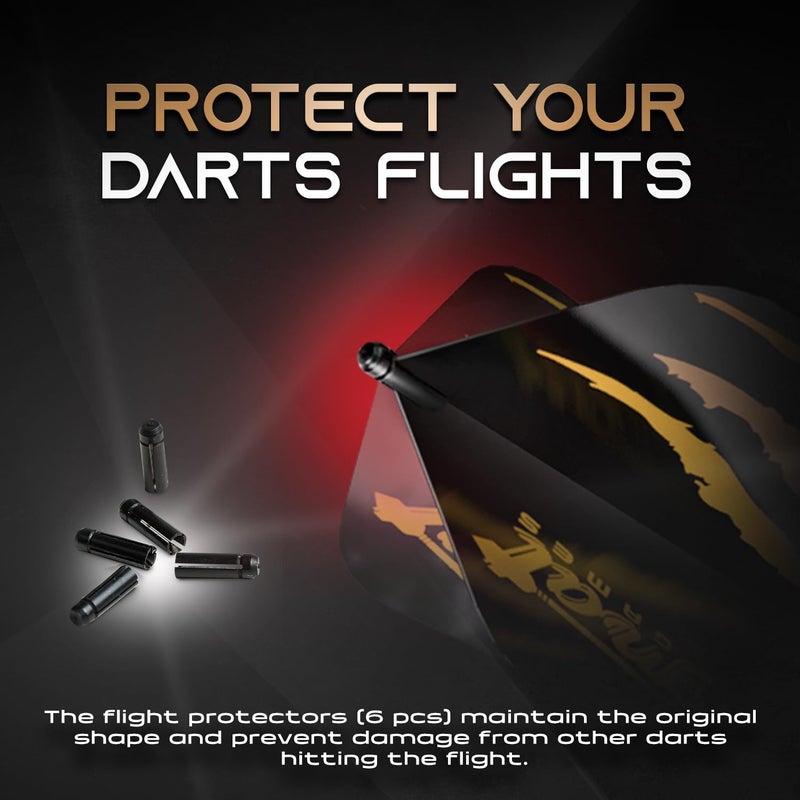 IgnatGames Dart Flights and Accessories â€“ 18/30 GlideXPro 130 Micron Flights in Various Shapes and 6 Flight Protectors - Image 4