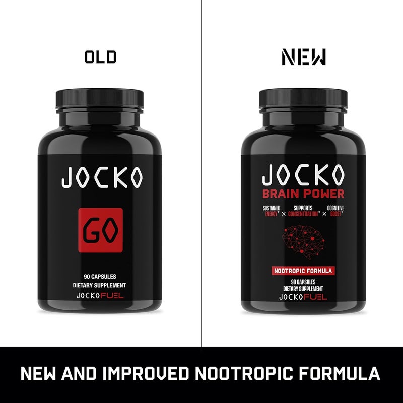 Jocko Fuel Brain Power  Nootropic Dietary Supplements for Memory  Focus wiht L Theanine L Carnitine Energy  Focus Supplement 90 Capsules - Image 2