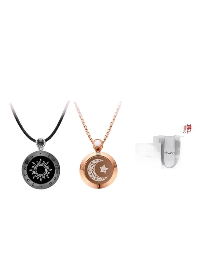 توتو Totwoo Sun Moon Lovers Shaking Agate Pendant Remote Intelligent Sensing Necklace Gift For Long Distance Lovers - Image 1