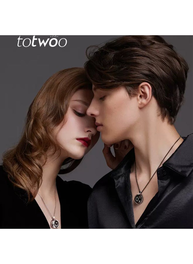 توتو Totwoo Sun Moon Lovers Shaking Agate Pendant Remote Intelligent Sensing Necklace Gift For Long Distance Lovers - Image 3