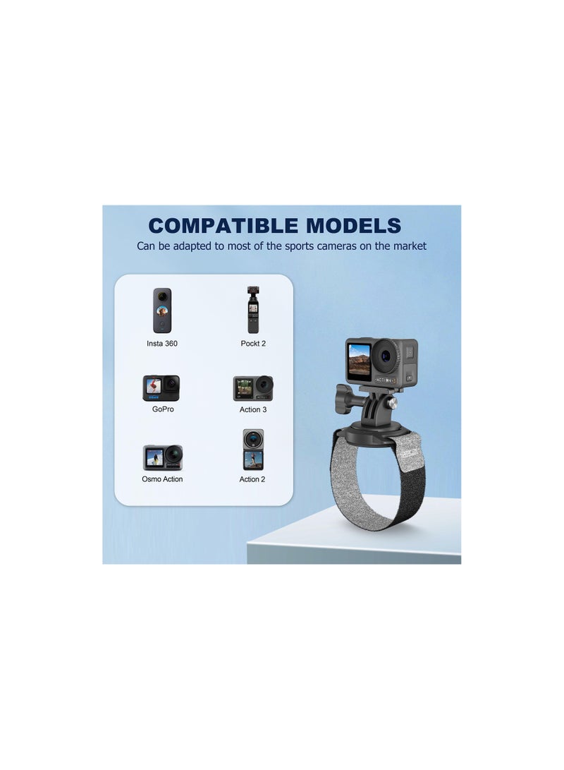 OSMO Action 3 Hand Wrist Strap Holder, Mount for DJI OSMO Action Camera, Hand Wrist Band VLOG/POV Accessories Compatible for Insta360 X3/One R/RS for GoPro Hero Series, Magnetic Connecting(1 Pack) - Image 4