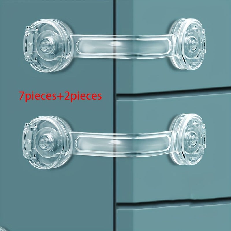 9 Piece Drawer Locks Baby Safety Corner Protection Set - Image 2