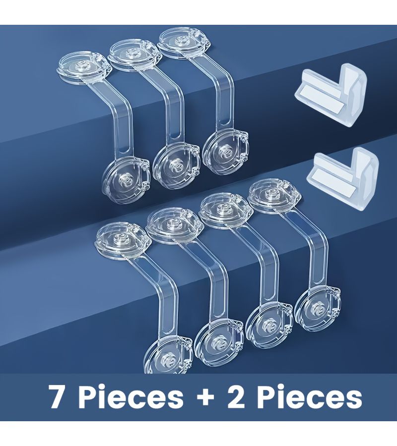 9 Piece Drawer Locks Baby Safety Corner Protection Set - Image 1