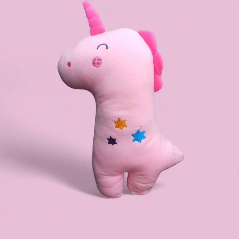 ZUKU Faa-Pink Kids Car Support Pillow 1+, Seatbelt & Body Supporter Pillow for Baby, Baby Car Seat belt + Body Supporter for Baby, Baby Rest Travelling Pillow, kids Sleeping Teddy bear Pillow Soft Toys - Image 1