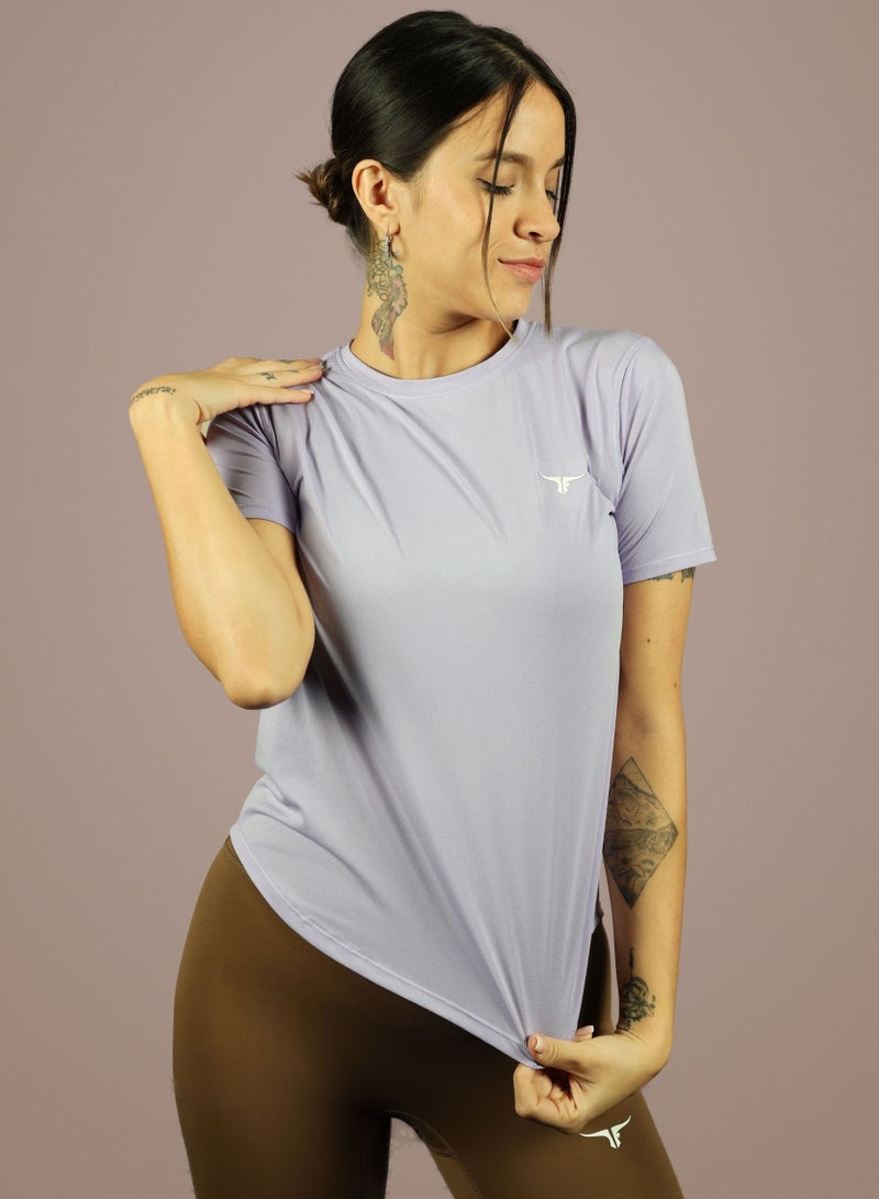 THUGFIT Whirlwind Ladies T-shirt - Purple - Image 2