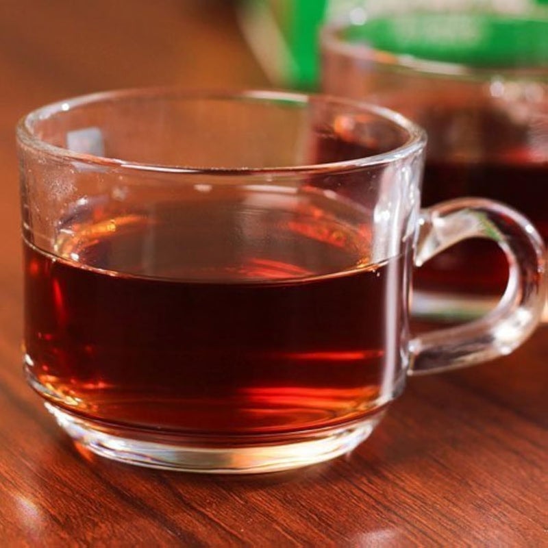 LVOOK Glass Tableware Tea Cup Series Transparent Cup with Large Handel and Square Base Design| Pack of 6- (White, 140 ML) - Image 3