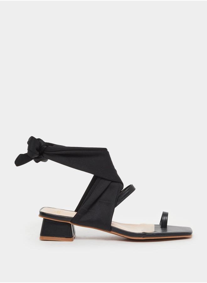 Styli Strappy Block Heel Sandals  - Image 1