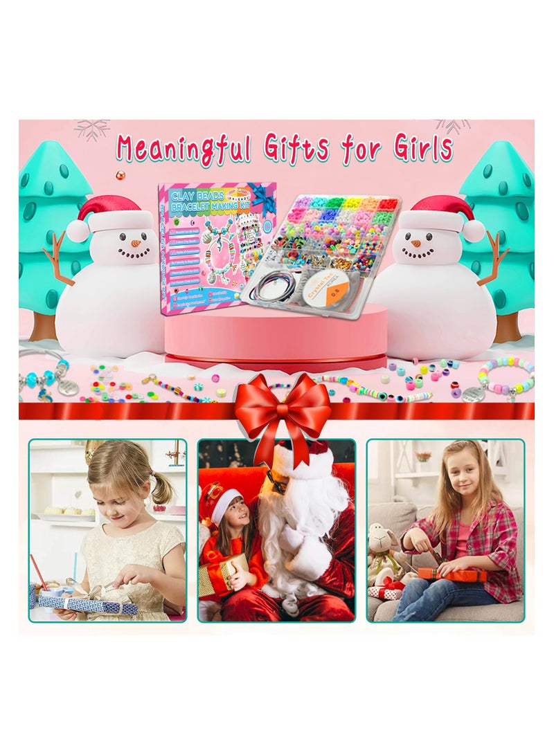 Mitoy 3400pcs Girls Toys Bracelet Making Kit, Charm Jewelry Making Kit Supplies, Unicorn/Mermaid Crafts Birthday Gifts for Girls Ages 5 6 7 8 9 10 11 12 Years Old - Image 5