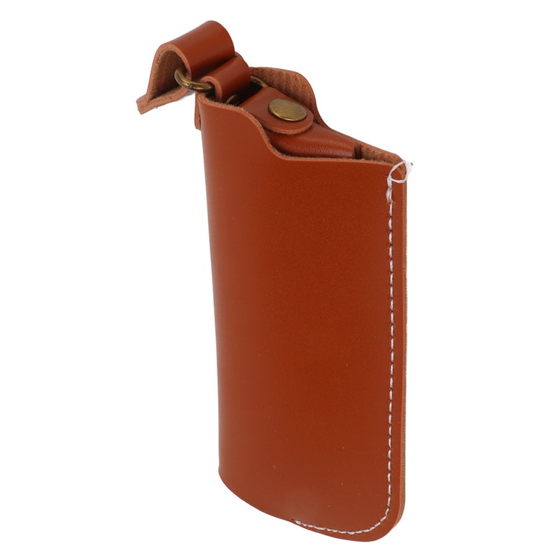 Rustic Leather Lighter Protective Case Hand Made Leather Lighter Protective Cover for Outdoor CampingCoffee - Image 2