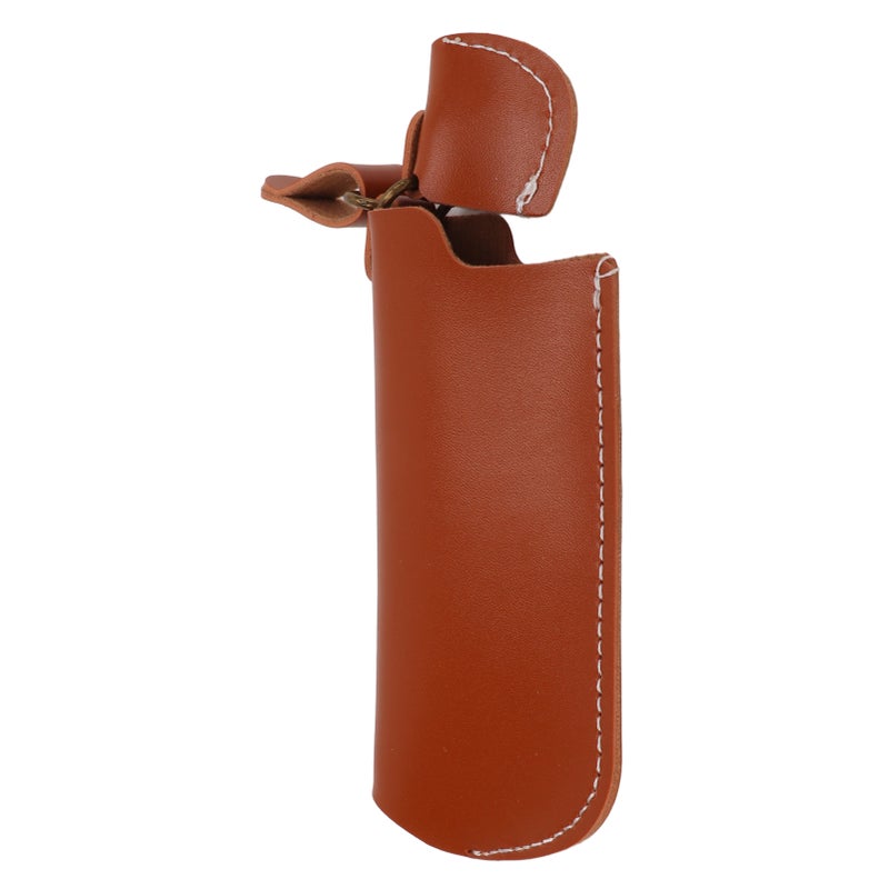 Rustic Leather Lighter Protective Case Hand Made Leather Lighter Protective Cover for Outdoor CampingCoffee - Image 1