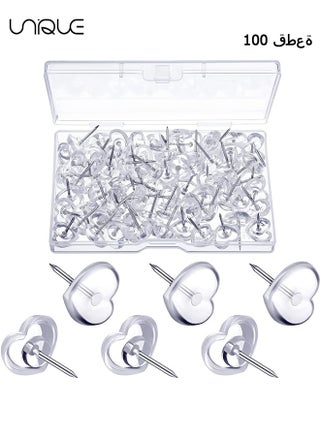 (100 Pieces) Heart Clear Push Pins for Cork Board, Transparent Heart Shaped Thumb Tacks Plastic Decorative Push Pins for Posters, Office, Photo Maps, School, Classroom Supplies - pzsku/Z9AF6B1970CB9001DCE0DZ/45/_/1702954158/6474a9e2-58ef-49a5-b561-80a34a4cbf26