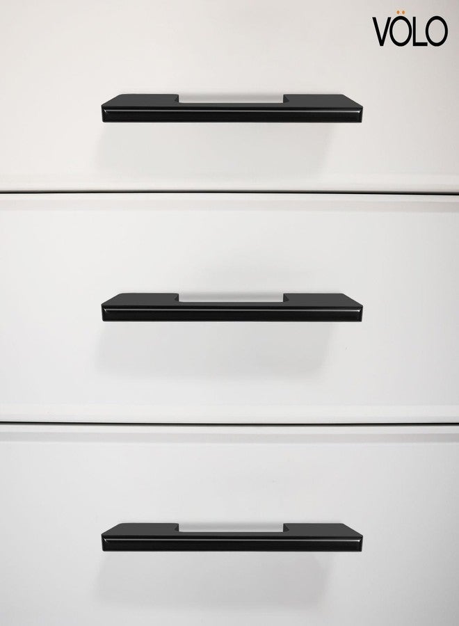 VOLO Wardrobe & Cabinet Handle - Multi-Use Pull Handle for Wardrobe, Drawer, Sliding Closet, and Door in Kitchen, Office, and Bedroom (SAC-27) (1, Black, 96MM (4 Inch)) - Image 4