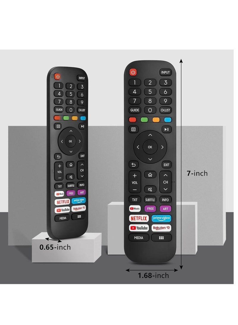 ELTRAZONE Universal Replacement for TV, New Upgraded Infrared Remote Control EN2G30H/EN2A30,with Netflix, Prime Video, YouTube, Rakuten TV Buttons - Image 2