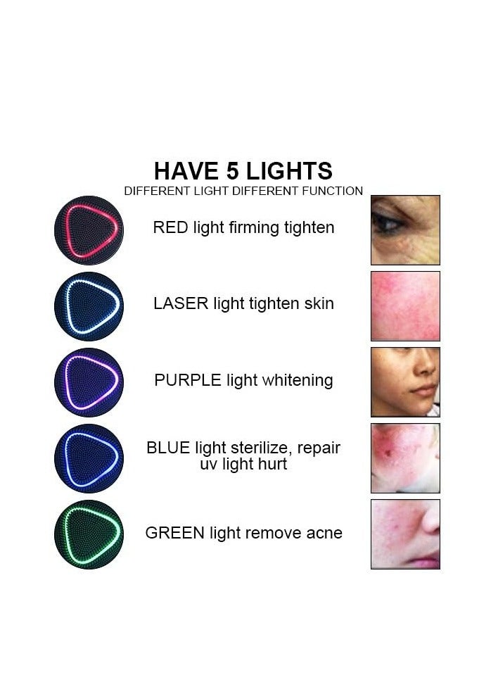 SOLARAE Facial Cleansing Brush Skin Silicone Electric Face Scrubber Exfoliator for Men Rechargeable Waterproof Facial Cleanser Device for Exfoliating and Massaging, Face Deep Cleansing - Image 4