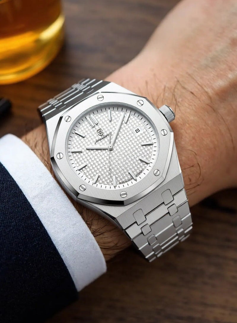 POEDAGAR Man Watch Waterproof Luminous Men's Watch Quartz，Men's Wrist Watches-42mm - Image 3