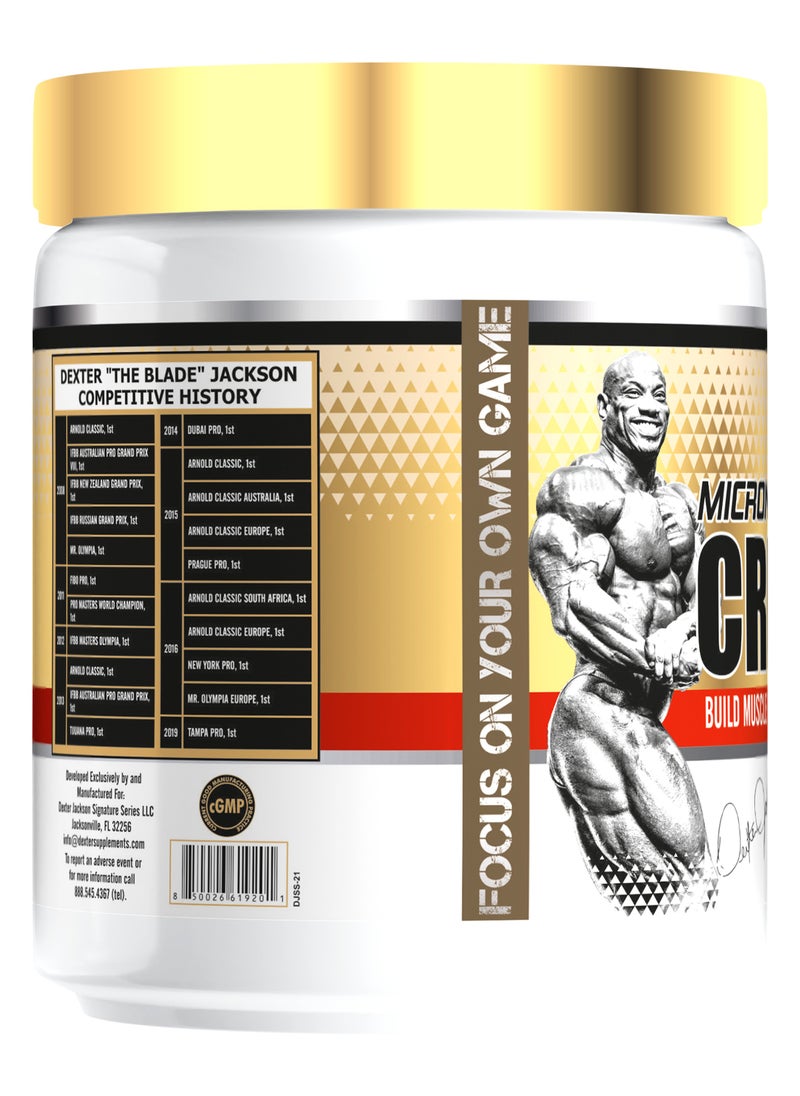 DEXTER JACKSON - Gold Series Micronized Creatine - Pure Muscle-Building Supplement for Strength & Endurance - Image 1