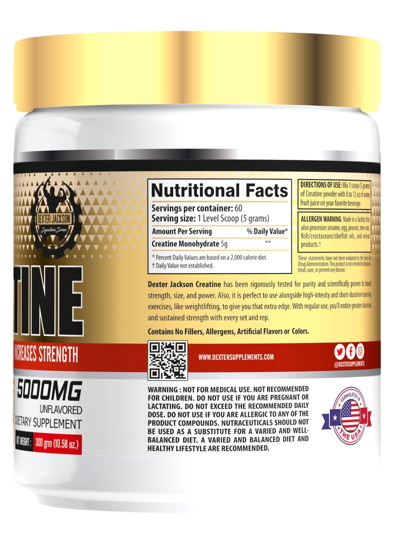 DEXTER JACKSON - Gold Series Micronized Creatine - Pure Muscle-Building Supplement for Strength & Endurance - Image 1