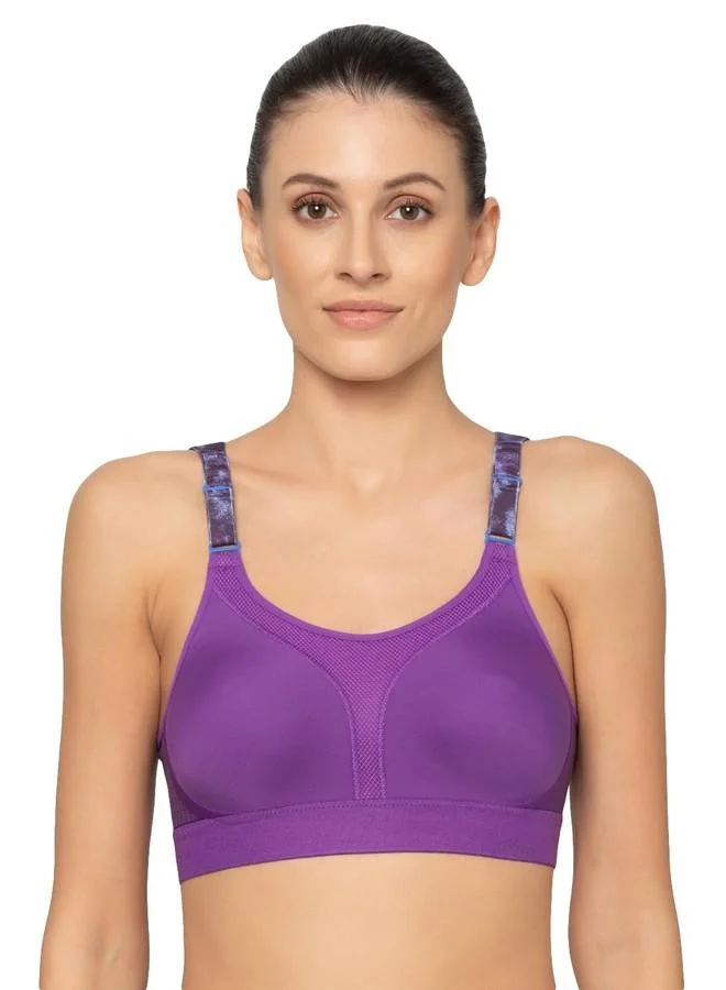 Triumph Triumph Triaction Extreme Lite Women's Sports Bra Extreme Bounce Control Wireless Non Padded| High Impact Running Workout Top Moisture Wicking| Full Coverage Purple Passion 32C Pack of 1