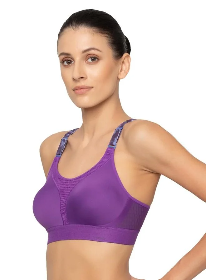 Triumph Triumph Triaction Extreme Lite Women's Sports Bra Extreme Bounce Control Wireless Non Padded| High Impact Running Workout Top Moisture Wicking| Full Coverage Purple Passion 32C Pack of 1
