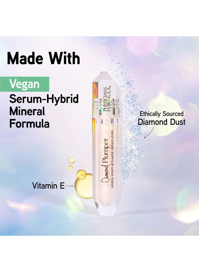 Physicians Formula Mineral Wear Diamond Lip Plumper Gloss, Dermatologist Tested, Diamond Marquise - Image 2