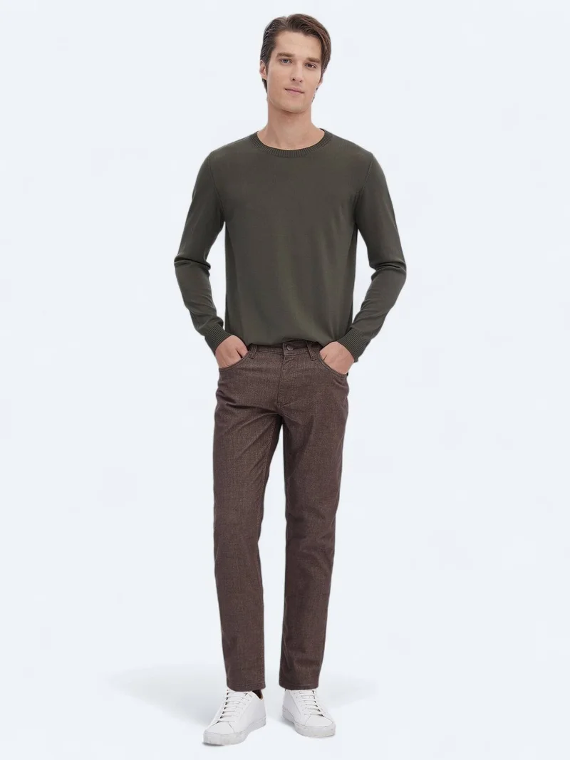 Kip Khaki Knitwear Sweatshirt
