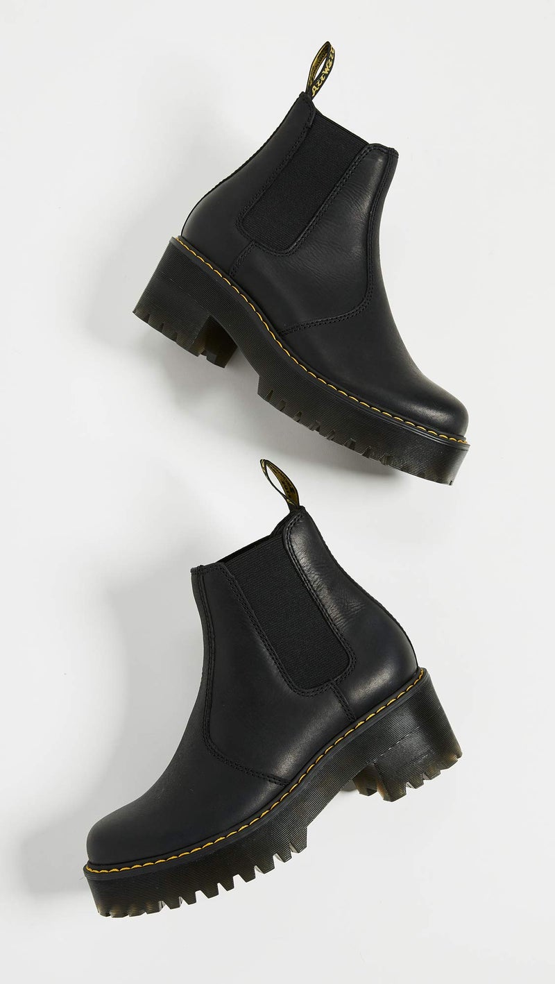 Dr Martens حذاء تشيلسي رومتي للنساء من دكتور مارتنز، أسود مصقول وايومنغ، 5 - Image 5