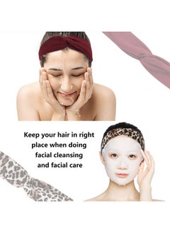 Meartchy Meartchy 16 Pcs Hairbands for Women, Boho Headbands, Vintage Head Bands, Floral Twisted Criss Cross Elastic Head Wrap Hair Accessories  - Image 3