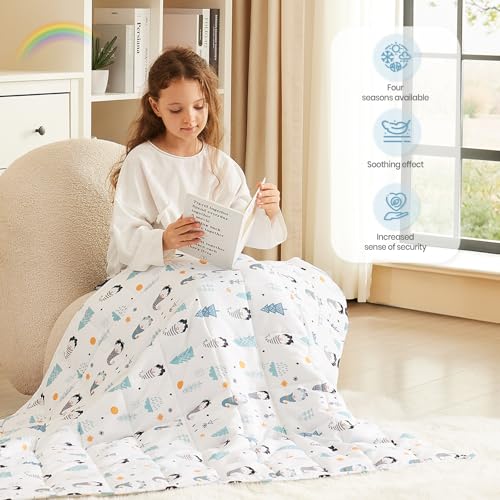 HOSUKKO Weighted Blanket - 7 lbs Fairy Heavy Blanket - Breathable Blanket(41 * 60 inches, 7 lbs) - Image 3