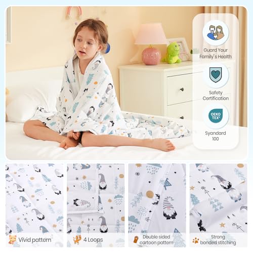 HOSUKKO Weighted Blanket - 7 lbs Fairy Heavy Blanket - Breathable Blanket(41 * 60 inches, 7 lbs) - Image 5