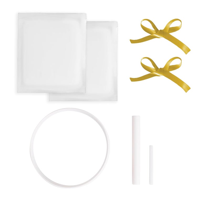 Reece Studio Baby's Print Ornament, Gold 2 Pack, DIY Clay Keepsake, Gift For New And Expecting Parents, Baby Handprint or Footprint Kit - Image 2