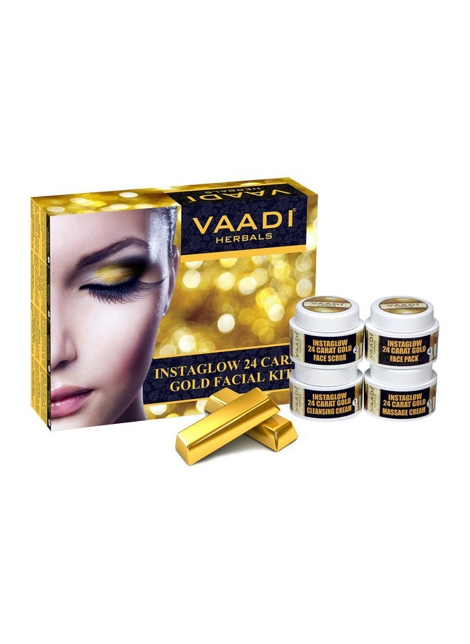 Gold Facial Kit 24 Carat Gold Leaves Marigold Wheatgerm Oil And Lemon Peel Extract 70G - pzsku/Z9AF74BF763A138443500Z/45/_/1720854757/9b9334cc-5060-403d-9de8-5c3f00318e7e