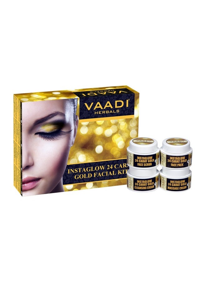 Gold Facial Kit 24 Carat Gold Leaves Marigold Wheatgerm Oil And Lemon Peel Extract 70G - pzsku/Z9AF74BF763A138443500Z/45/_/1720854761/6c647910-0e7a-415a-a3b9-64263bc544c5