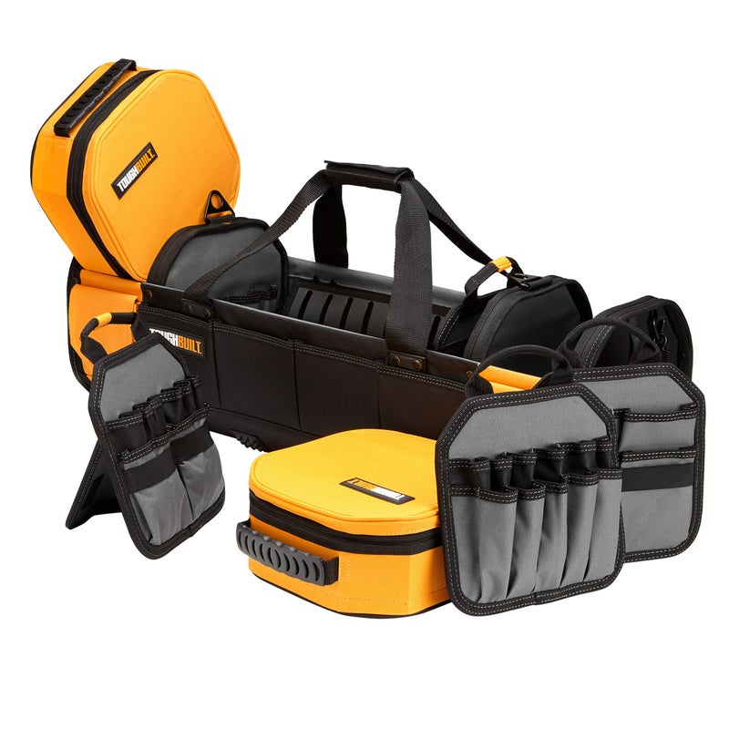 ToughBuilt â€“ 30" Modular Tote Tool Bag, 68 Pockets & Loops, Removable Soft Boxes & Dividers for Electrical, Maintenance & Jobsite Tool Organization (TB-81-30) - Image 1
