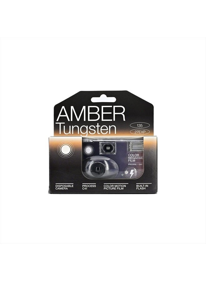 RETO Amber Tungsten 35mm Disposable Film Camera 27exp, Color Negative Film, Focus Free, Easy to Use, Built in Flash (Film and Battery Included) - Image 2