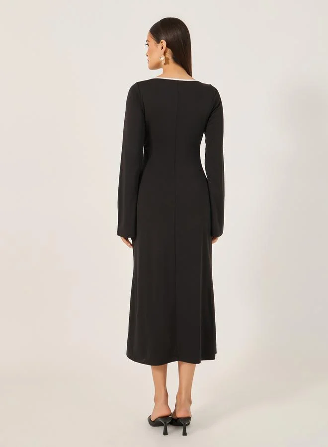 Styli Floral Detail Dress